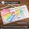 image:imageMr Pen Aesthetic Highlighters and Gel Pens 22 Pack  Assorted Colors Bible Highlighters No Bleed Fine Point 05mm Black Ink Gel Pens Fast Dry and No Smear for Bible Journaling