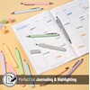 image:imageMr Pen Aesthetic Highlighters and Pens No Bleed 12 Pack  BibleSafe Highlighters with Black Ink Pens FastDrying Smooth Writing for Journaling NoteTaking Planning amp Studying