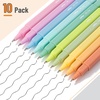 image:imageMr Pen Aesthetic Pens 10 Pack Black Ink Fast Dry  No Smear Bible Pens No Bleed Through 07mm Fine Point Pen