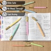 image:imageMr Pen Aesthetic Pens 10 Pack Black Ink Fast Dry  No Smear Bible Pens No Bleed Through 07mm Fine Point Pen
