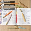 image:imageMr Pen Aesthetic Pens 10 Pack Blue Ink Fast Dry  No Smear Bible Pens No Bleed Through 07mm Fine Point Pen