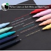 image:imageMr Pen Aesthetic Pens 10 Pack Colorful Ink with Case and 12 Refills  Fast Dry No Smear Bible Pens No Bleed Through 07mm Fine Point Pen Ballpoint Pens Ballpoint