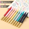 image:imageMr Pen Aesthetic Pens 10 Pack Colorful Ink with Case and 12 Refills  Fast Dry No Smear Bible Pens No Bleed Through 07mm Fine Point Pen Ballpoint Pens Ballpoint