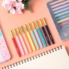 image:imageMr Pen Aesthetic Pens 10 Pack Colorful Ink with Case and 12 Refills  Fast Dry No Smear Bible Pens No Bleed Through 07mm Fine Point Pen Ballpoint Pens Ballpoint