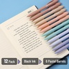 image:imageMr Pen Aesthetic Pens 12 Pack Black Ink Fast Dry  Fine Tip Pens for Note Taking