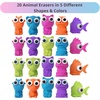 image:imageMr Pen Animal Pencil Top Eraser 22 Pack 11 Assorted Styles  Cute Animal Designs LatexFree NoSmudge Cap Pencil Erasers for Kids Teachers Studying Supplies20 Pack