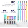 image:imageMr Pen Art Mechanical Pencil Set 5 Sizes 03 05 07 09 20mm  5 HB Lead Refills amp 10 Eraser Refills Precision Drawing Pencils for Sketching Writing amp ArtworkPastel