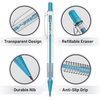 image:imageMr Pen Art Mechanical Pencil Set 5 Sizes 03 05 07 09 20mm  5 HB Lead Refills amp 10 Eraser Refills Precision Drawing Pencils for Sketching Writing amp ArtworkClear Barrel