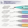 image:imageMr Pen Art Mechanical Pencil Set 5 Sizes 03 05 07 09 20mm  5 HB Lead Refills amp 10 Eraser Refills Precision Drawing Pencils for Sketching Writing amp ArtworkPastel