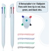 image:imageMr Pen Ballpoint Multicolor Pen in One 4in1 6 Pack Colorful Ink  Retractable Multi Color Pens All in One