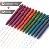 image:imageMr Pen Ballpoint Pens with Case 12 Pack Colorful Ink 12 Refills 07mm  Bible Journaling Pens Cute Ballpoint Pens Assorted Color Ink