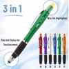 image:imageMr Pen Bible Highlighter with Pen and Stylus for Touchscreens 3 in 1  6 Pack Colorful Barrels Black Ink Ballpoint Ink Pens Yellow Wax Gel Highlighters