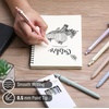 image:imageMr Pen Bible Journaling Pens 6 Pack Black Ink  Retractable Gel Pens 05 mm Soft Pastel Barrels with Silver Cross Clip Smooth Writing for Bible Study JournalingPastel Barrels
