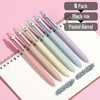 image:imageMr Pen Bible Journaling Pens 6 Pack Black Ink  Retractable Gel Pens 05 mm Soft Pastel Barrels with Silver Cross Clip Smooth Writing for Bible Study JournalingPastel Barrels