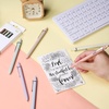 image:imageMr Pen Bible Journaling Pens 6 Pack Black Ink  Retractable Gel Pens 05 mm Soft Pastel Barrels with Silver Cross Clip Smooth Writing for Bible Study JournalingPastel Barrels