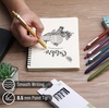 image:imageMr Pen Bible Journaling Pens 6 Pack Black Ink  Retractable Gel Pens 05 mm Vintage Barrel with Silver Cross Clip Smooth Writing for Bible Study Journaling