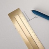 image:imageMr Pen Brass Bookmark Ruler 6 Imperial amp Metric