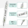 image:imageMr Pen Christian Pen Set 10 Pack Faith Blossoms Black Ink  Bible Verse Pens Ballpoint PensGreen Elegance  Black Ink