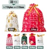image:imageMr Pen Christmas Drawstring Gift Bags 32 pcs  Christmas Gift Bags Assorted Sizes Christmas Bags with Drawstring Christmas Gift Bags BulkChristmas 2