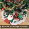 image:imageMr Pen Christmas Tree Skirt  48 Inch Knitted Xmas Tree SkirtBurlap