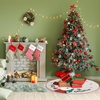 image:imageMr Pen Christmas Tree Skirt  48 Inch Knitted Xmas Tree SkirtBurlap