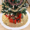 image:imageMr Pen Christmas Tree Skirt  48 Inch Knitted Xmas Tree SkirtGold