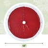 image:imageMr Pen Christmas Tree Skirt  48 Inch Knitted Xmas Tree SkirtRed Sequin