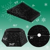 image:imageMr Pen Christmas Tree Skirt  48 Inch Knitted Xmas Tree SkirtSequin Black