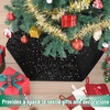 image:imageMr Pen Christmas Tree Skirt  48 Inch Knitted Xmas Tree SkirtSequin Black