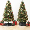 image:imageMr Pen Christmas Tree Skirt  48 Inch Knitted Xmas Tree SkirtSequin Black