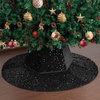 image:imageMr Pen Christmas Tree Skirt  48 Inch Knitted Xmas Tree SkirtSequin Black