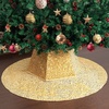 image:imageMr Pen Christmas Tree Skirt  48 Inch Knitted Xmas Tree SkirtSequin Gold