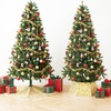image:imageMr Pen Christmas Tree Skirt  48 Inch Knitted Xmas Tree SkirtSequin Gold