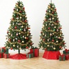 image:imageMr Pen Christmas Tree Skirt  48 Inch Knitted Xmas Tree SkirtSequin Red