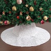 image:imageMr Pen Christmas Tree Skirt  48 Inch Knitted Xmas Tree SkirtSequin Silver