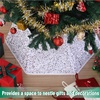 image:imageMr Pen Christmas Tree Skirt  48 Inch Knitted Xmas Tree SkirtSequin Silver