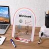 image:imageMr Pen Clear Acrylic Board with Stand 118 x 89 3 Markers  Rainbow Theme Clear Acrylic Dry Erase Board with Stand
