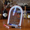 image:imageMr Pen Clear Acrylic Board with Stand 118 x 89 3 Markers  Rainbow Theme Clear Acrylic Dry Erase Board with Stand