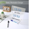 image:imageMr Pen Clear Acrylic Board with Stand 118 x 9 3 Markers  Rainbow Theme Clear Dry Erase Board for DeskClear