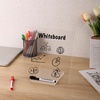 image:imageMr Pen Clear Acrylic Board with Stand 118 x 9 3 Markers  Rainbow Theme Clear Dry Erase Board for DeskClear