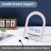 image:imageMr Pen Clear Acrylic Board with Stand 118 x 9 3 Markers  Rainbow Theme Clear Dry Erase Board for DeskRainbow Theme