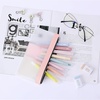 image:imageMr Pen Clear Pencil Pouch 850x425 3 Pack Durable TPU Material  Medium WaterResistant Pencil Bags with Smooth Zipper Multipurpose Clear Pouch for Stationery School OfficeEarth Tone