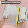image:imageMr Pen Clear Pencil Pouch 850x425 3 Pack Durable TPU Material  Medium WaterResistant Pencil Bags with Smooth Zipper Multipurpose Clear Pouch for Stationery School OfficeSunset Harmony