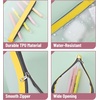 image:imageMr Pen Clear Pencil Pouch 850x425 3 Pack Durable TPU Material  Medium WaterResistant Pencil Bags with Smooth Zipper Multipurpose Clear Pouch for Stationery School OfficeAutumn