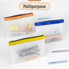 image:imageMr Pen Clear Pencil Pouch 850x425 3 Pack Durable TPU Material  Medium WaterResistant Pencil Bags with Smooth Zipper Multipurpose Clear Pouch for Stationery School OfficeSunset Harmony