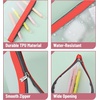 image:imageMr Pen Clear Pencil Pouch 850x425 3 Pack Durable TPU Material  Medium WaterResistant Pencil Bags with Smooth Zipper Multipurpose Clear Pouch for Stationery School OfficeDeep Sunshine