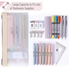 image:imageMr Pen Clear Pencil Pouch 850x425 3 Pack Durable TPU Material  Medium WaterResistant Pencil Bags with Smooth Zipper Multipurpose Clear Pouch for Stationery School OfficeSoft Pastel