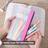 image:imageMr Pen Clear Pencil Pouch 850x425 3 Pack Durable TPU Material  Medium WaterResistant Pencil Bags with Smooth Zipper Multipurpose Clear Pouch for Stationery School OfficePink Shades