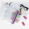 image:imageMr Pen Clear Pencil Pouch 850x425 3 Pack Durable TPU Material  Medium WaterResistant Pencil Bags with Smooth Zipper Multipurpose Clear Pouch for Stationery School OfficeLavender Dreams