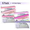 image:imageMr Pen Clear Pencil Pouch 850x425 3 Pack Durable TPU Material  Medium WaterResistant Pencil Bags with Smooth Zipper Multipurpose Clear Pouch for Stationery School OfficePink Shades